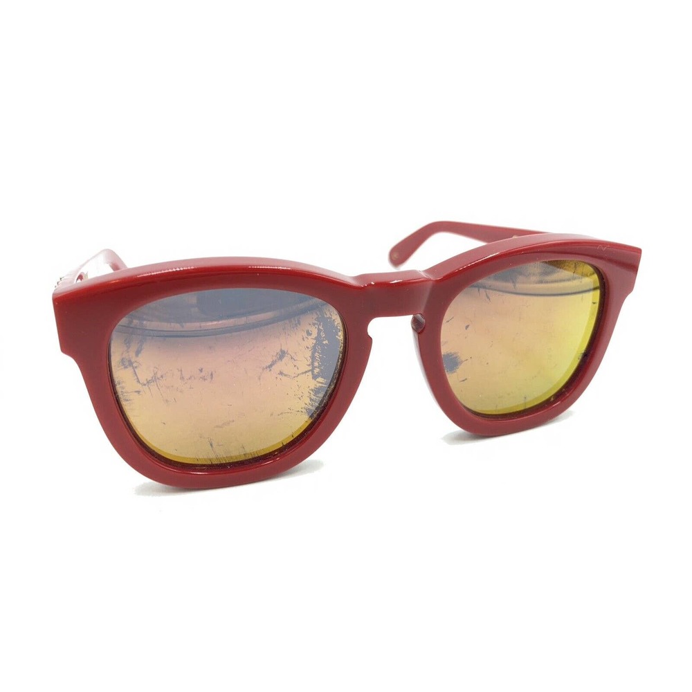 WildFox Classic Fox Red Chunky Square Sunglasses Frames 140 Designer Men Women